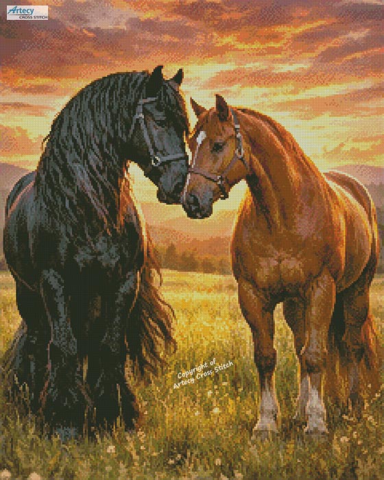 (image for) Golden Hour Companions - Cross Stitch Chart @