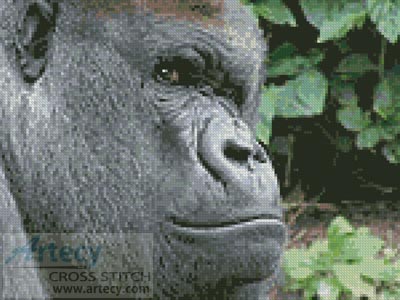 (image for) Gorilla 1 - Cross Stitch Chart