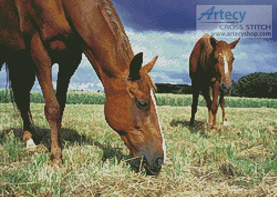 (image for) Grazing - Cross Stitch Chart