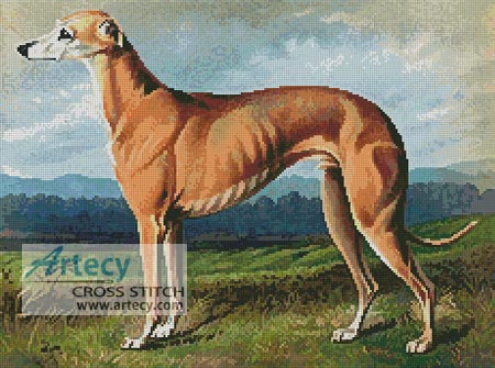 (image for) Greyhound - Cross Stitch Chart