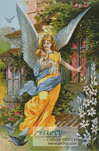 (image for) Guardian Angel - Cross Stitch Chart