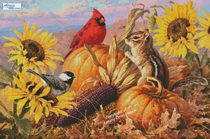 (image for) Harvest Happiness - Cross Stitch Chart