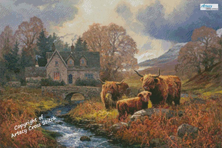 (image for) Highlands Home - Cross Stitch Chart