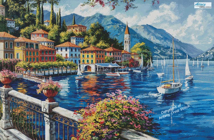 (image for) Italian Marina 1 (Large) - Cross Stitch Chart