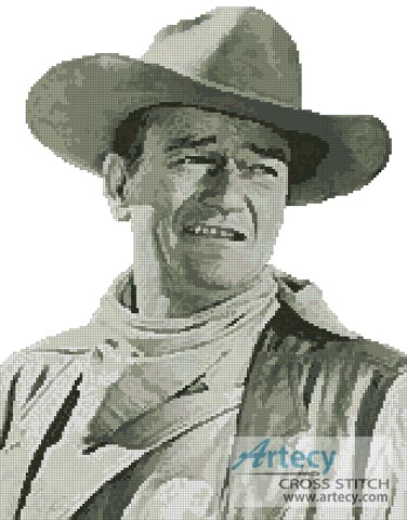 (image for) John Wayne - Cross Stitch Chart