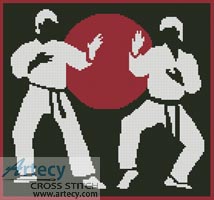 (image for) Karate - Cross Stitch Chart