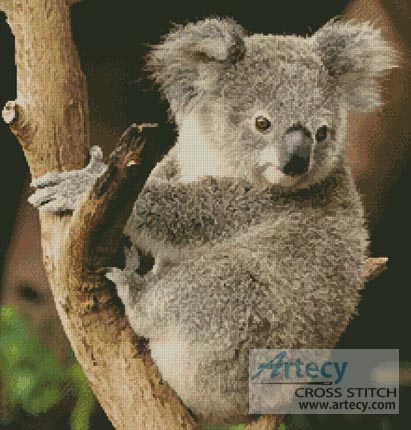 (image for) Koala on a Branch - Cross Stitch Chart