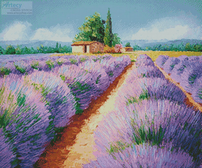(image for) Lavender Scent - Cross Stitch Chart