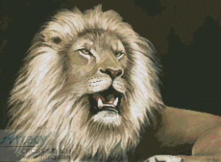 (image for) Lion 5 - Cross Stitch Chart