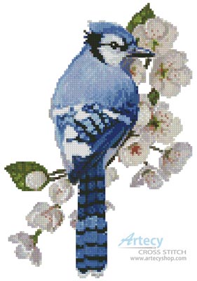 (image for) Little Blue Jay - Cross Stitch Chart