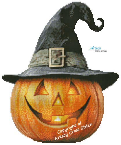(image for) Little Jack O Lantern (Facebook Group) - Cross Stitch Chart @