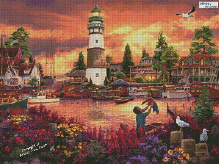 (image for) Love Lifted Me - Cross Stitch Chart