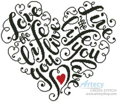 (image for) Love the Life - Cross Stitch Chart