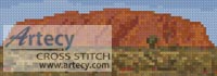 (image for) Mini Ayers Rock - Cross Stitch Chart
