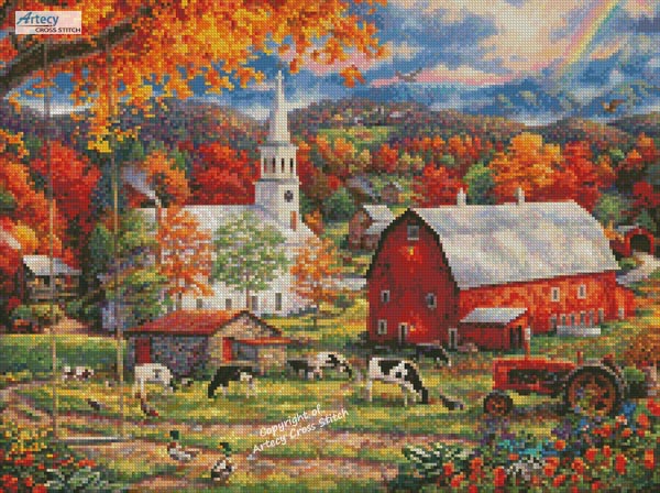 (image for) Mini Blessings of the Country - Cross Stitch Chart