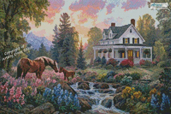 (image for) Mini Floral Pasture - Cross Stitch Chart