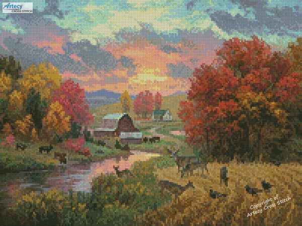 (image for) Mini Golden Retreat - Cross Stitch Chart