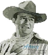 (image for) Mini John Wayne - Cross Stitch Chart