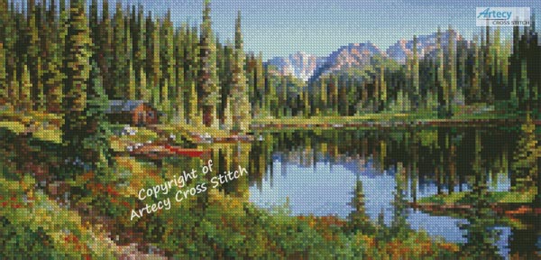 (image for) Mini Mountain Hideaway - Cross Stitch Chart