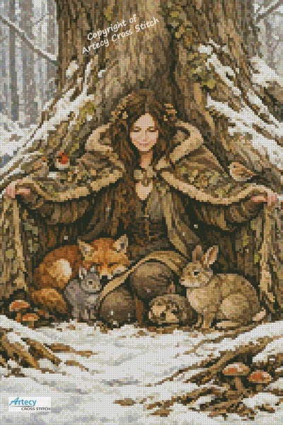 (image for) Mini the Forest's Embrace - Cross Stitch Chart @