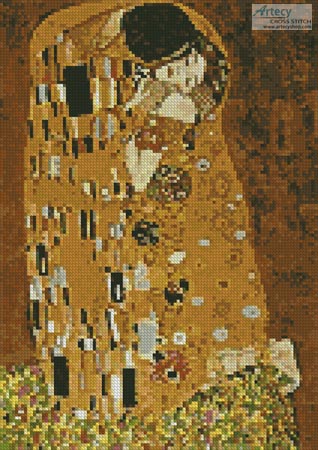(image for) Mini The Kiss - Cross Stitch Chart