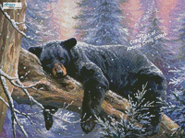 (image for) Mini Time to Hibernate - Cross Stitch Chart