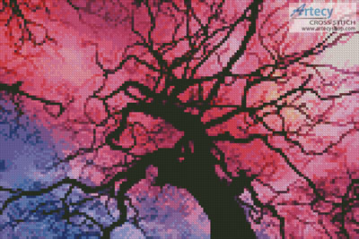 (image for) Mini Twilight Tree - Cross Stitch Chart