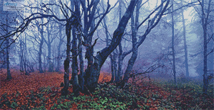 (image for) Misty Forest - Cross Stitch Chart