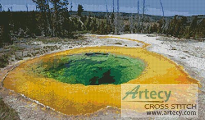 (image for) Morning Glory Pool - Cross Stitch Chart