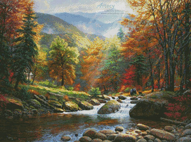 (image for) Mountain Music - Cross Stitch Chart
