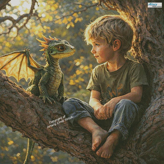 (image for) My Dragon Buddy - Cross Stitch Chart @
