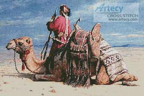(image for) A Nomad and his Camel - Cross Stitch Chart