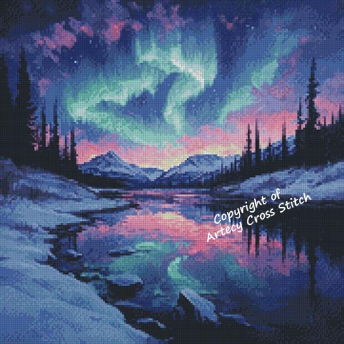 (image for) Northern Lights 2 - Cross Stitch Chart @