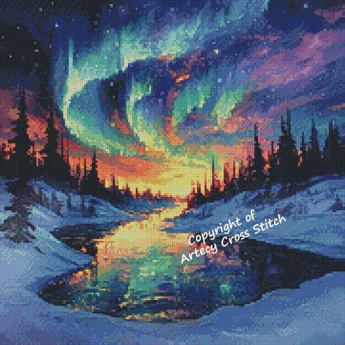 (image for) Northern Lights 3 - Cross Stitch Chart @