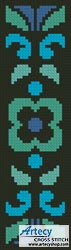 (image for) Ornamental Bookmark 4 - Cross Stitch Chart