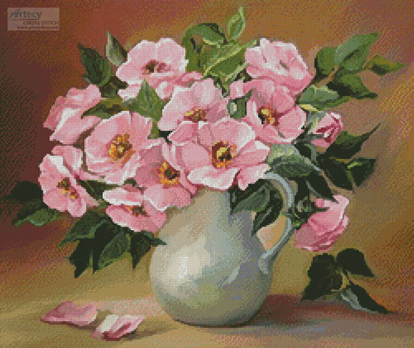 (image for) Pink Bouquet - Cross Stitch Chart