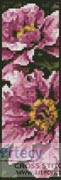 (image for) Pink Petals Bookmark - Cross Stitch Chart