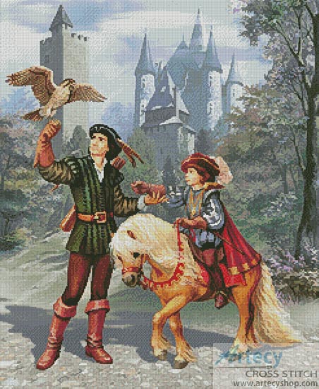 (image for) Prince and Falconer - Cross Stitch Chart