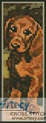 (image for) Puppy Bookmark - Cross Stitch Chart