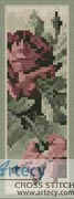 (image for) Roses Bookmark - Cross Stitch Chart