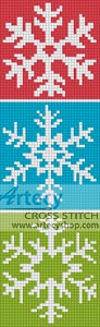 (image for) Snowflake Bookmark 2 - Cross Stitch Chart