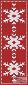 (image for) Snowflake Bookmark 3 - Cross Stitch Chart