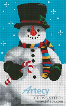 (image for) Snowman 2 - Cross Stitch Chart