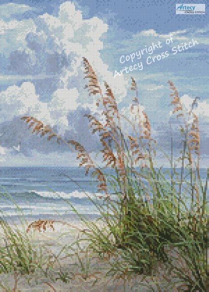 (image for) Summer Beach Breeze (Crop) - Cross Stitch Chart