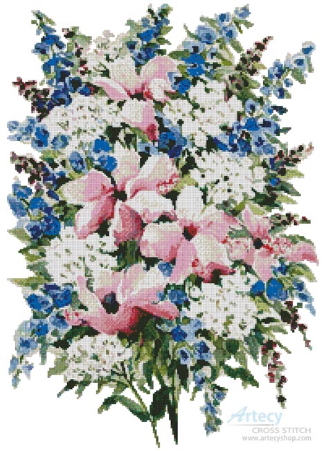 (image for) Summer Bouquet - Cross Stitch Chart