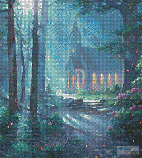(image for) Summer Chapel (Crop) - Cross Stitch Chart