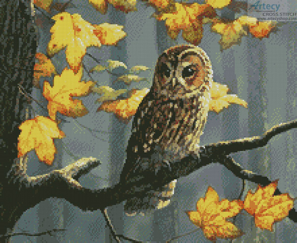(image for) Tawny Owl (Crop) - Cross Stitch Chart