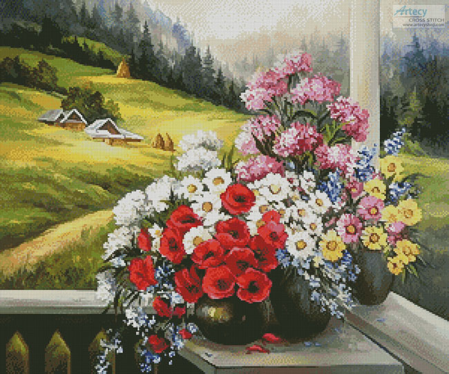 (image for) The Autumn Verandah - Cross Stitch Chart
