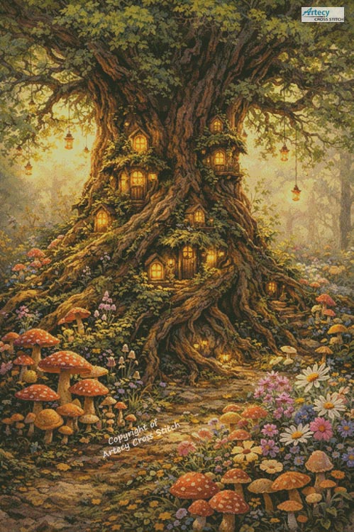 (image for) The Magic Tree (Large) - Cross Stitch Chart @