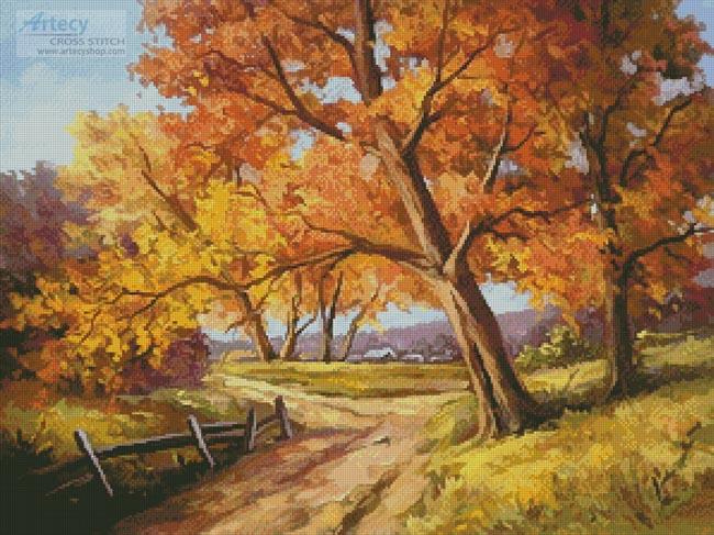 (image for) Thoughts of Autumn - Cross Stitch Chart